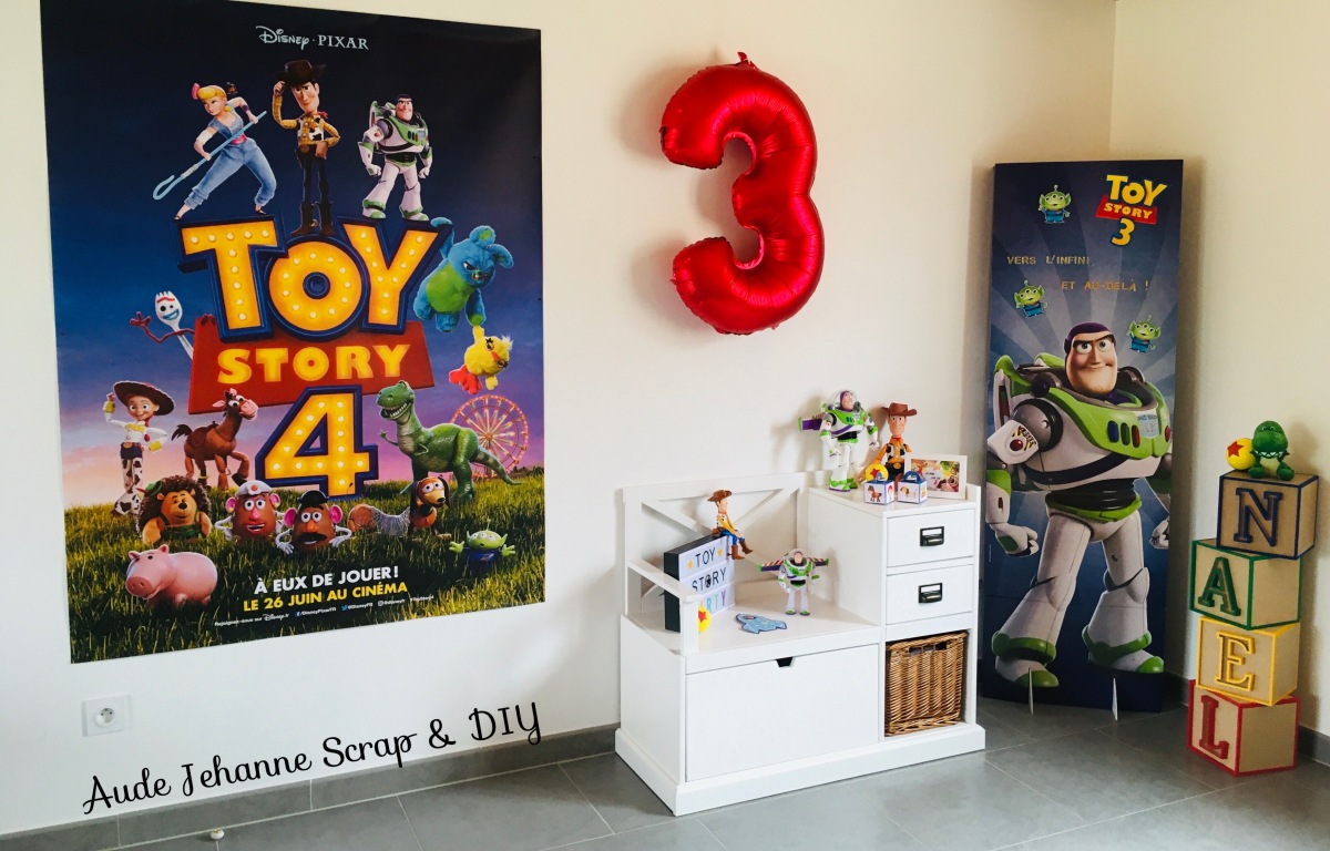 Décoration personnalisée toy story poster géant pour anniversaire thème toy  story