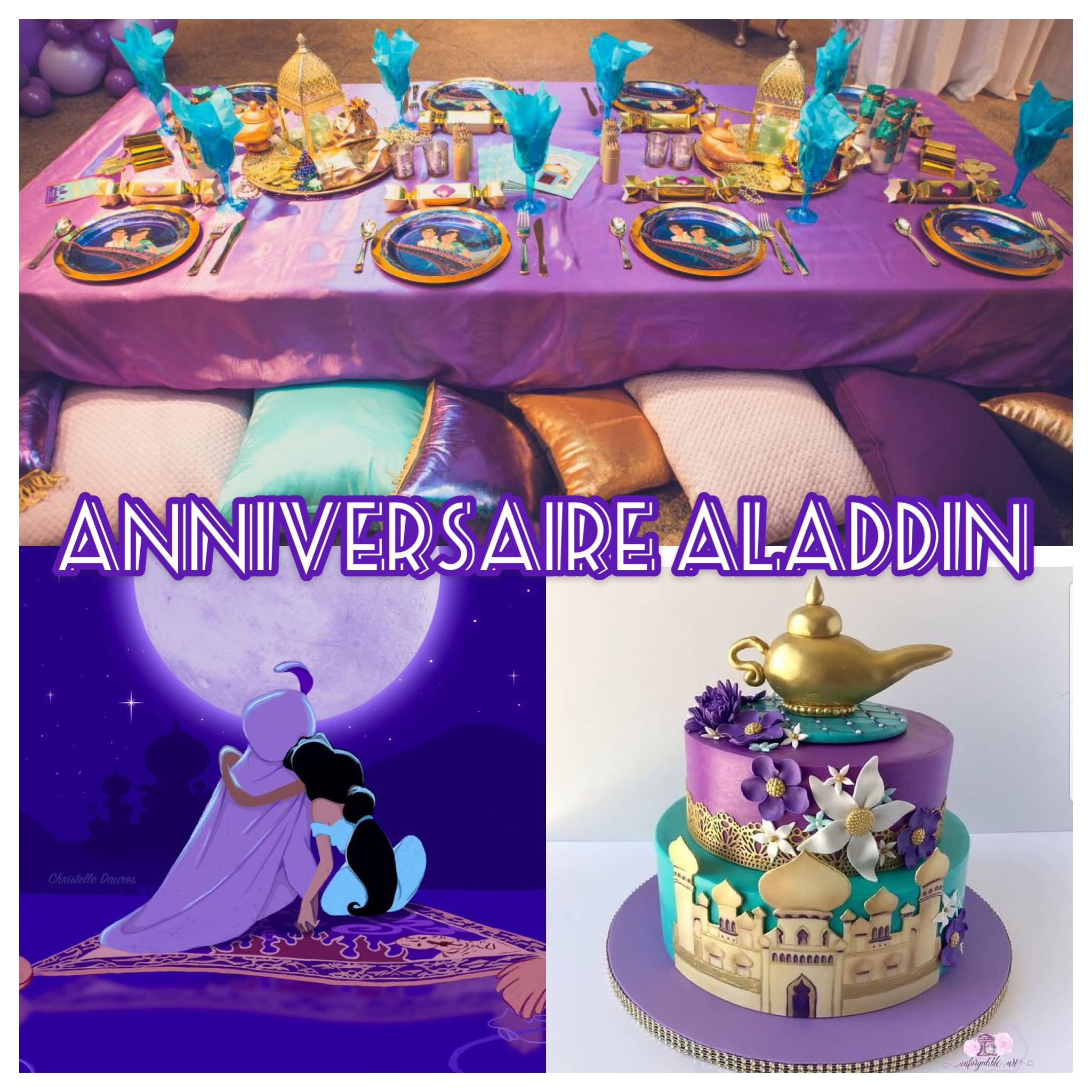 Anniversaire Aladdin et Jasmine